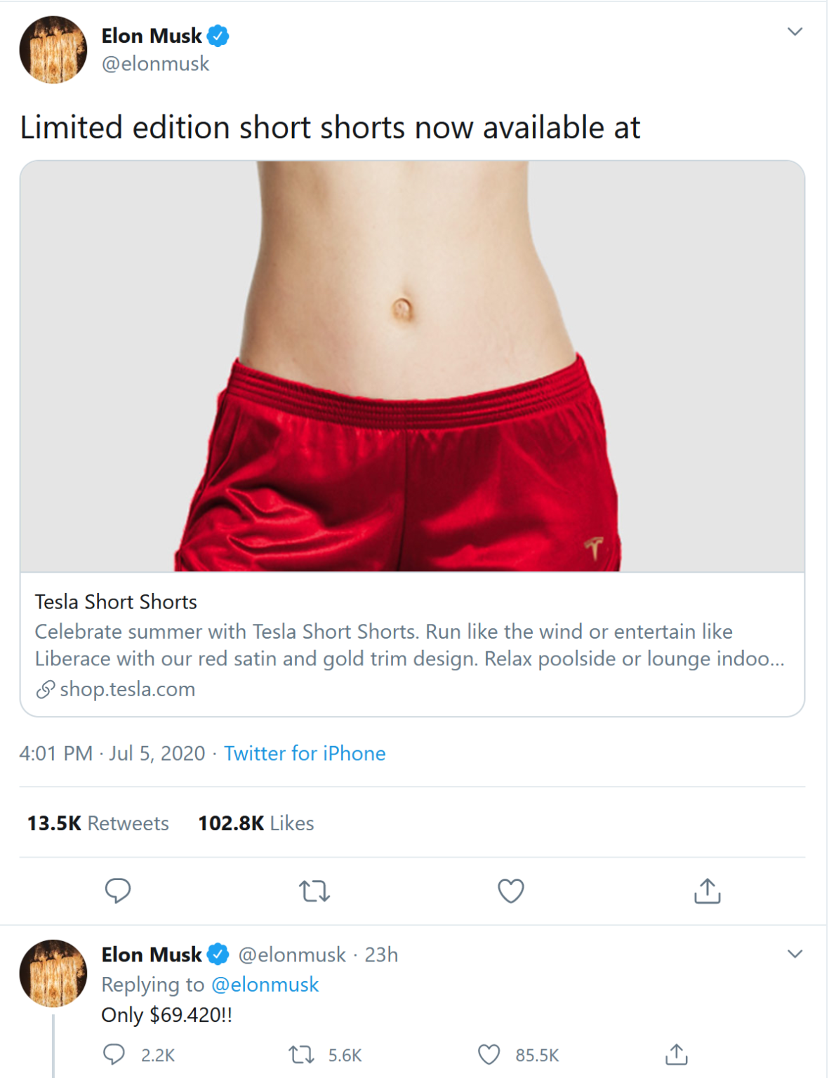 Elon Musk Swim Shorts